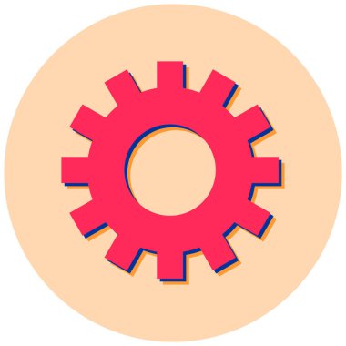 Ayarlar. Web simgesi basit illüstrasyon