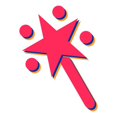 yıldız simgesi vektör illüstrasyonu