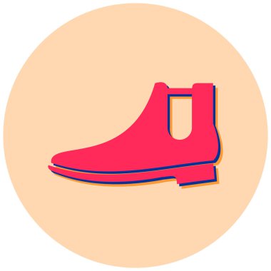 Ayakkabı. Web simgesi basit illüstrasyon