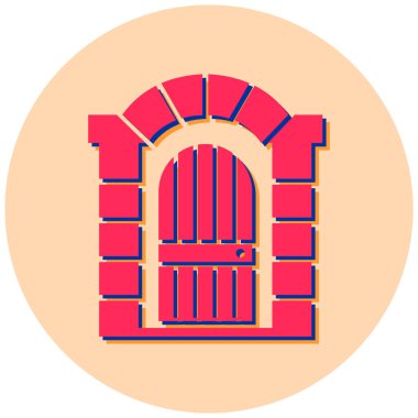 Ev. Web simgesi basit illüstrasyon