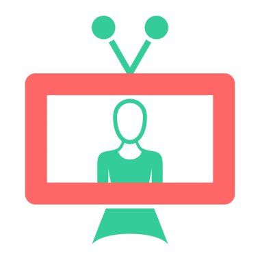 video kamera ikonu vektör illüstrasyonu