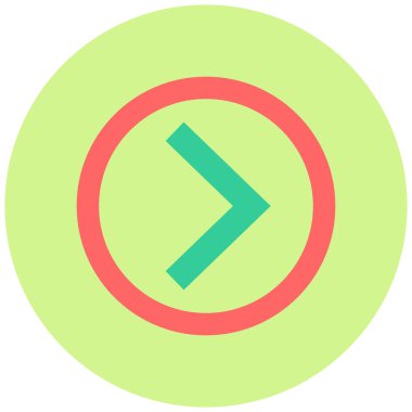 Ok. Web simgesi basit illüstrasyon