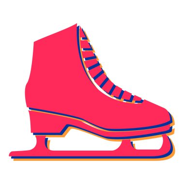 buz pateni ikonu vektör illüstrasyon tasarımı