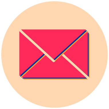 Mektup. Web simgesi basit illüstrasyon