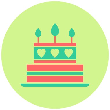 Doğum günü pastası. Basit tasarım