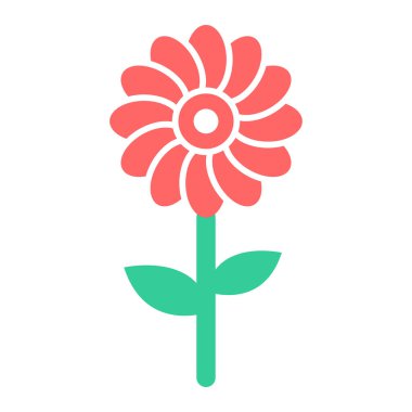 çiçek simgesi vektör illüstrasyonu