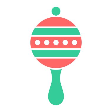 Bebek çıngırağı. Web simgesi basit illüstrasyon