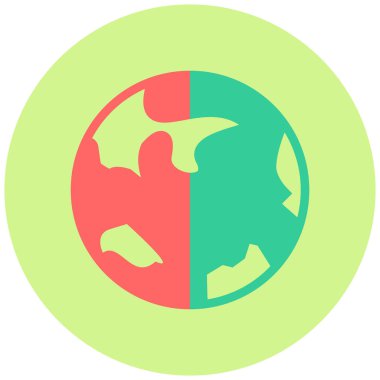 Toprak. Web simgesi basit illüstrasyon