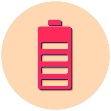 Pil. Web simgesi basit illüstrasyon