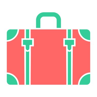 Çanta. Web simgesi basit illüstrasyon