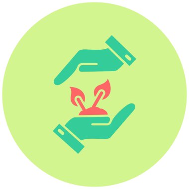 Çevre dostu simge, vektör illüstrasyonu