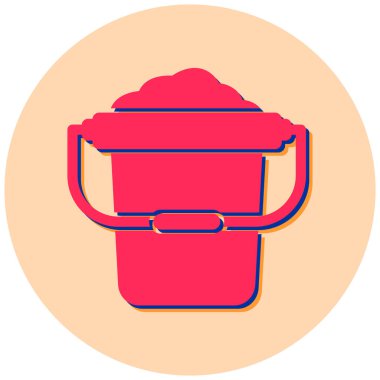 Kova. Web simgesi basit illüstrasyon