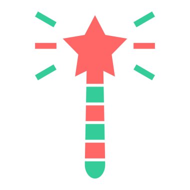 Sihirli değnek. Basit resimleme