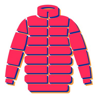 Kırmızı ceketin vektör çizimi