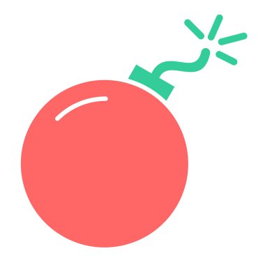 Bomba. Web simgesi basit illüstrasyon