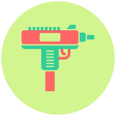 Uzi. Web simgesi basit illüstrasyon