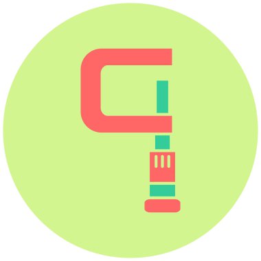 Mikrometre simgesinin vektör illüstrasyonu