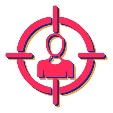 hedef simge vektör illüstrasyonu