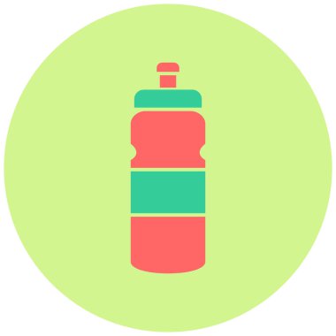 su şişesi simgesi, vektör illüstrasyonu