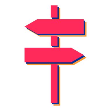 İşaret direği simgesi tasarımının gösterimi