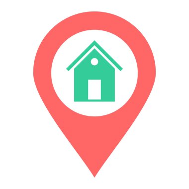 konum pin simgesi vektör illüstrasyonu