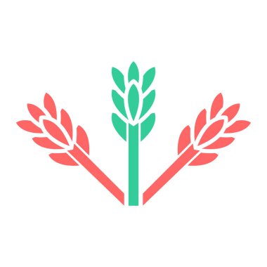 Buğday simgesi vektör illüstrasyonu