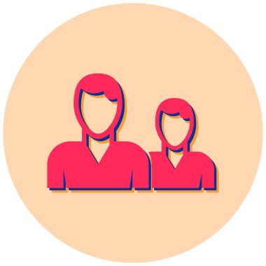 İnsanlar. Web simgesi basit illüstrasyon