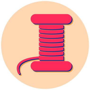 İplik. Web simgesi basit illüstrasyon