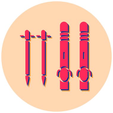 Kalem. Web simgesi basit illüstrasyon