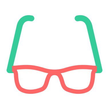 Gözlük. Web simgesi basit illüstrasyon