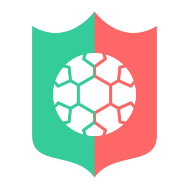 futbol topu ikonu vektör illüstrasyonu