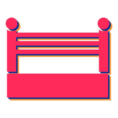 kutu halka simgesi, basit tasarım vektör çizimi