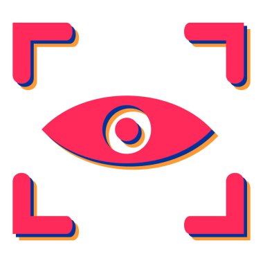 Göz simgesi vektör illüstrasyonu