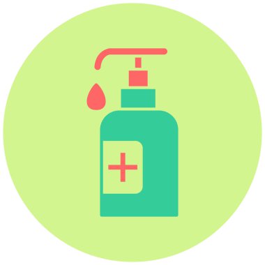 El dezenfektanı simgesinin vektör çizimi