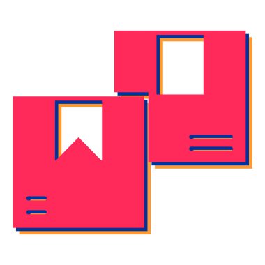 kitap simgesi vektör illüstrasyonu