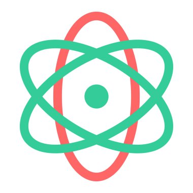 atom. Web simgesi basit tasarım