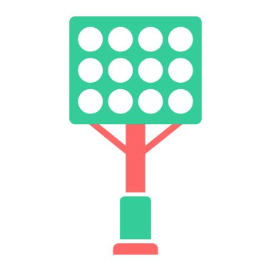 bahçe sandalyesi düz vektör simgesi