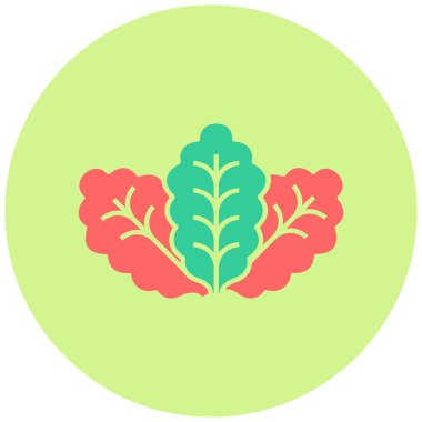 Marul. Web simgesi basit illüstrasyon