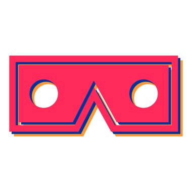 gözlük simgesinin vektör illüstrasyonu