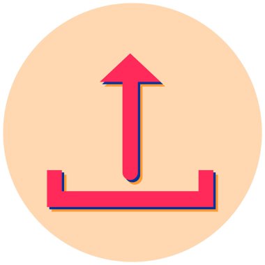 Ok 'u yükle. Basit illüstrasyon