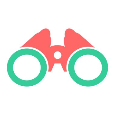 Dürbün. Web simgesi vektör illüstrasyonu