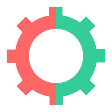 dişli simgesi vektör illüstrasyonu