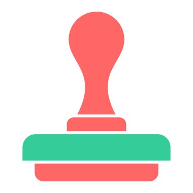 Saplı pul, vektör illüstrasyonu