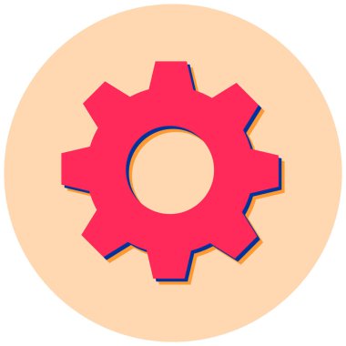 Ayarlar. Web simgesi basit illüstrasyon