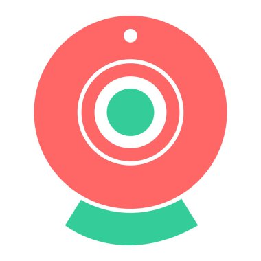 Web kamerası. Web simgesi basit illüstrasyon