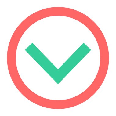 Bu işaret simgesi. Bu düz vektör sembolü siyah renk, yuvarlak açılar kullanır ve beyaz renkte izole edilir.