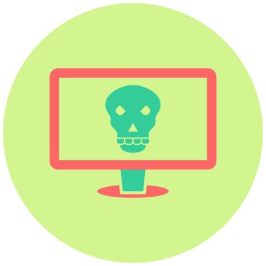 Bilgisayar. Web simgesi basit illüstrasyon