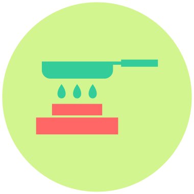 Tava. Web simgesi basit illüstrasyon