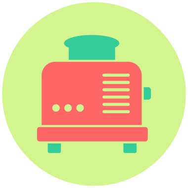 Tost makinesi. Web simgesi basit tasarım