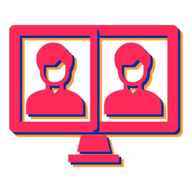 Bilgisayarın vektör illüstrasyonu